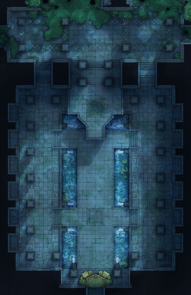 Overgrown Tomb & Courtyard
