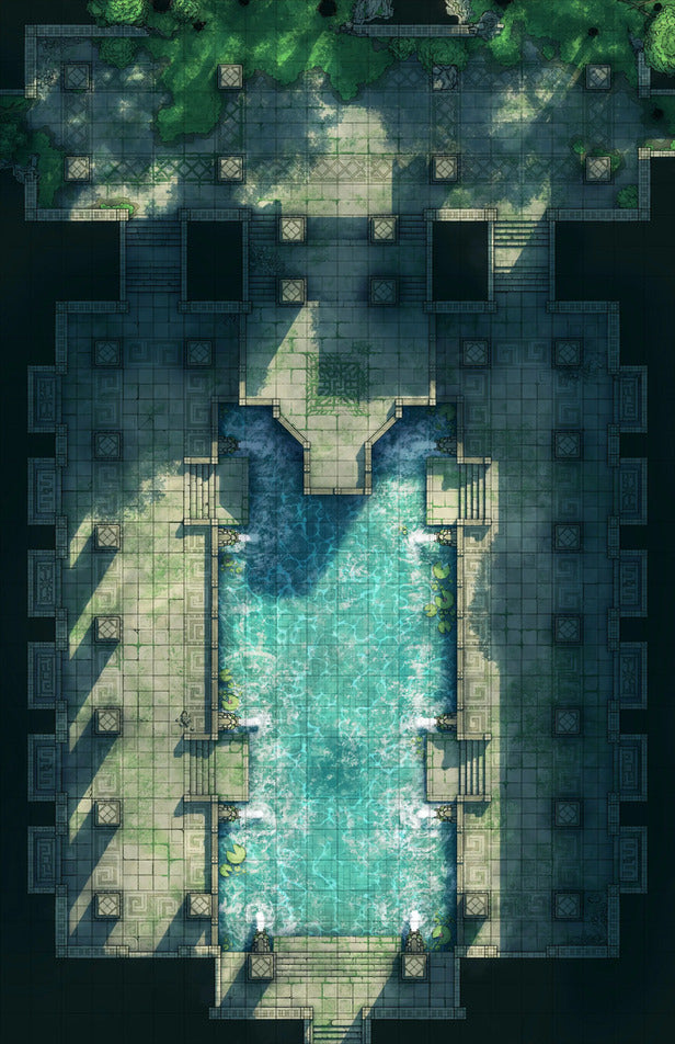 Overgrown Tomb & Courtyard