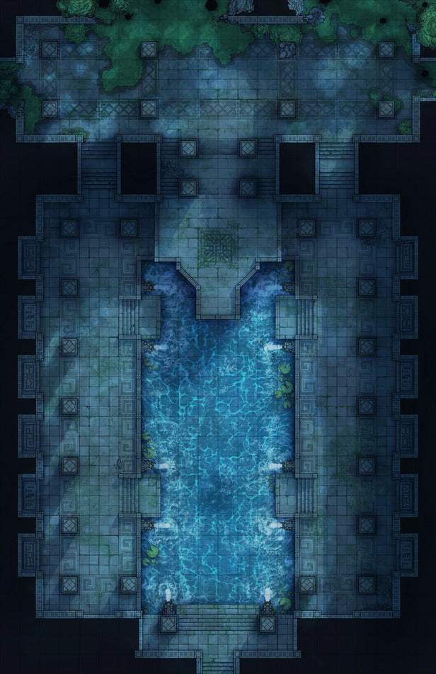Overgrown Tomb & Courtyard