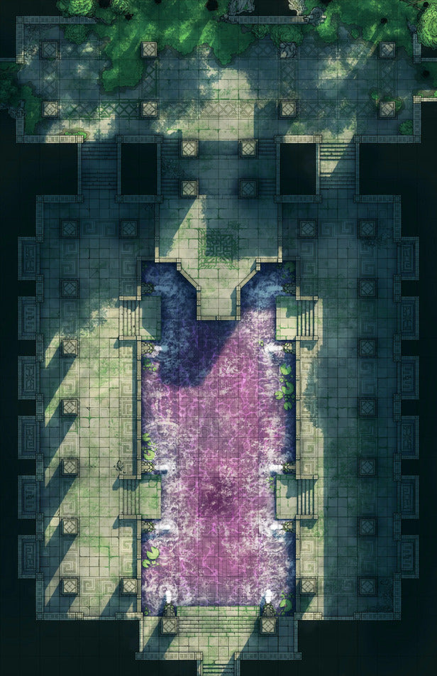 Overgrown Tomb & Courtyard