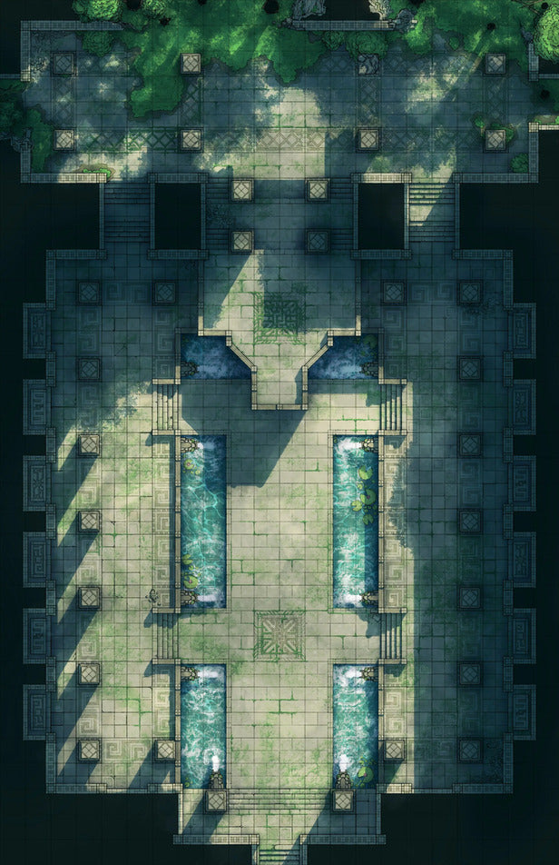 Overgrown Tomb & Courtyard