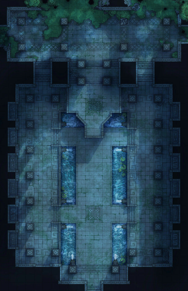 Overgrown Tomb & Courtyard