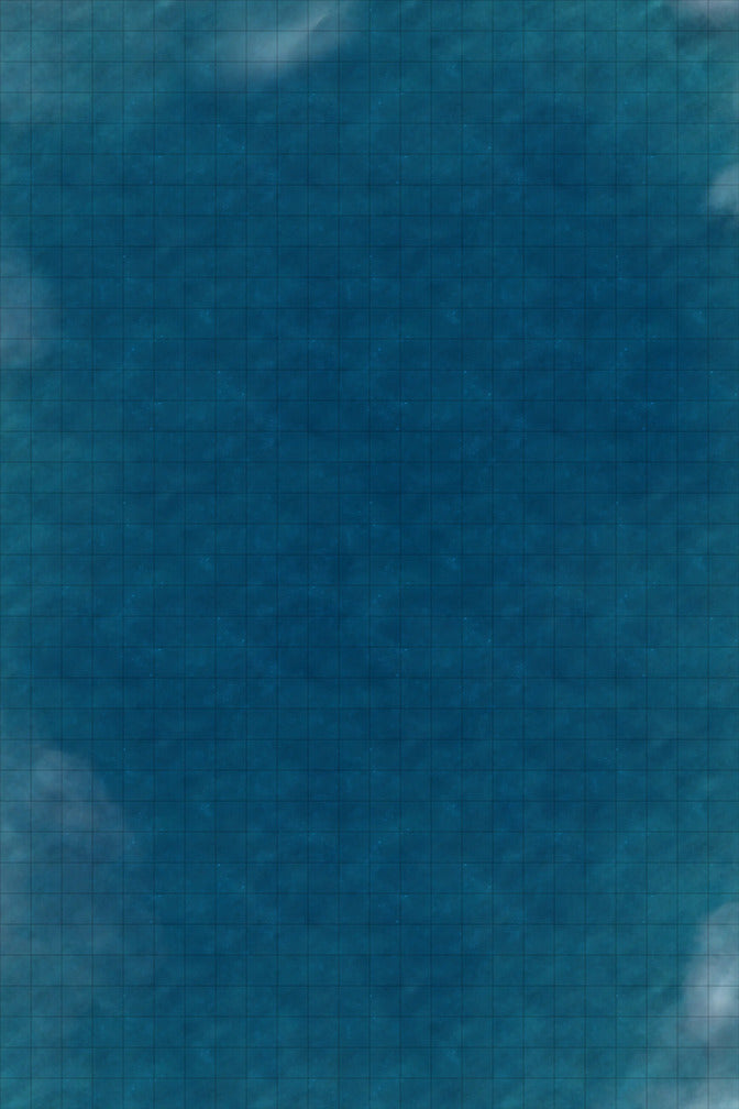 Chinese Junk Ship Battlemap - blue textured surface - Digital, Foundry VTT, Print