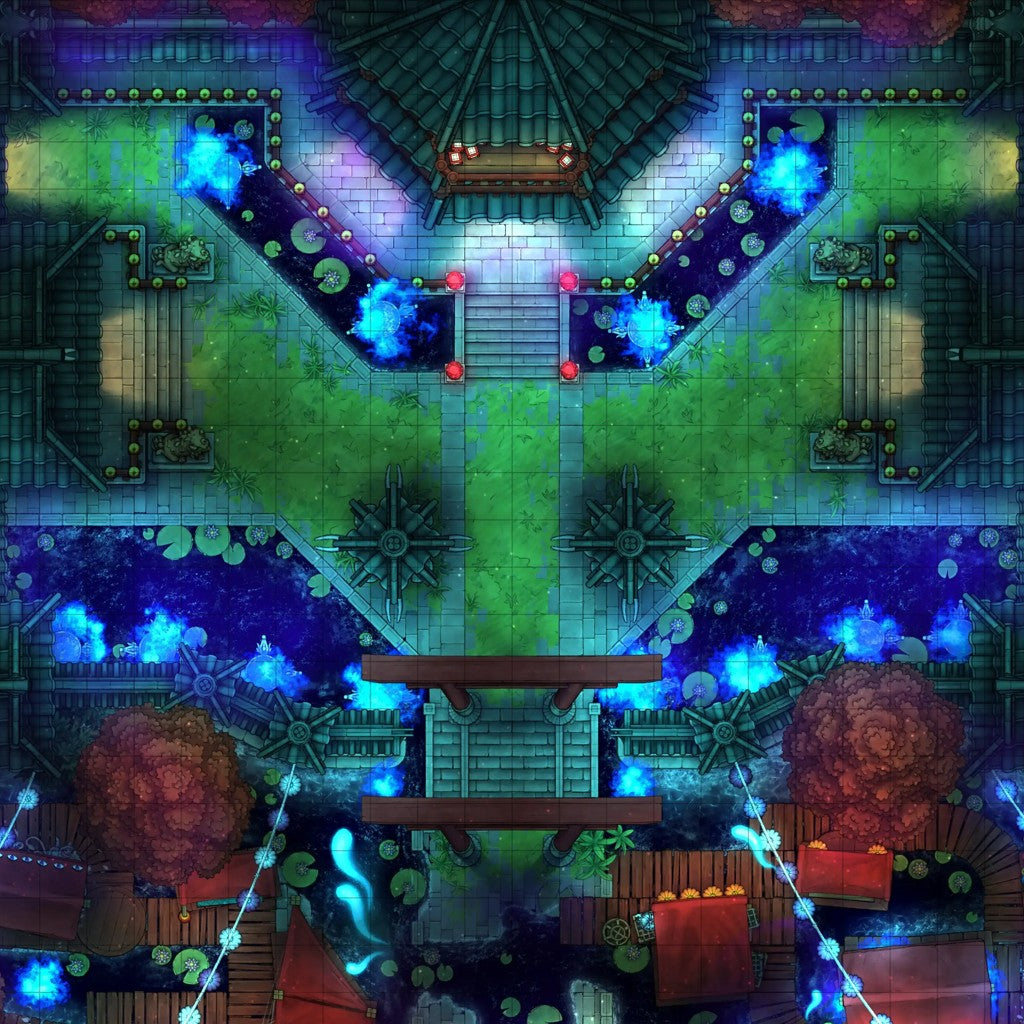 Dungeondraft Overhaul - Core Asset Pack Kit - green grass carpet blue red - Digital,