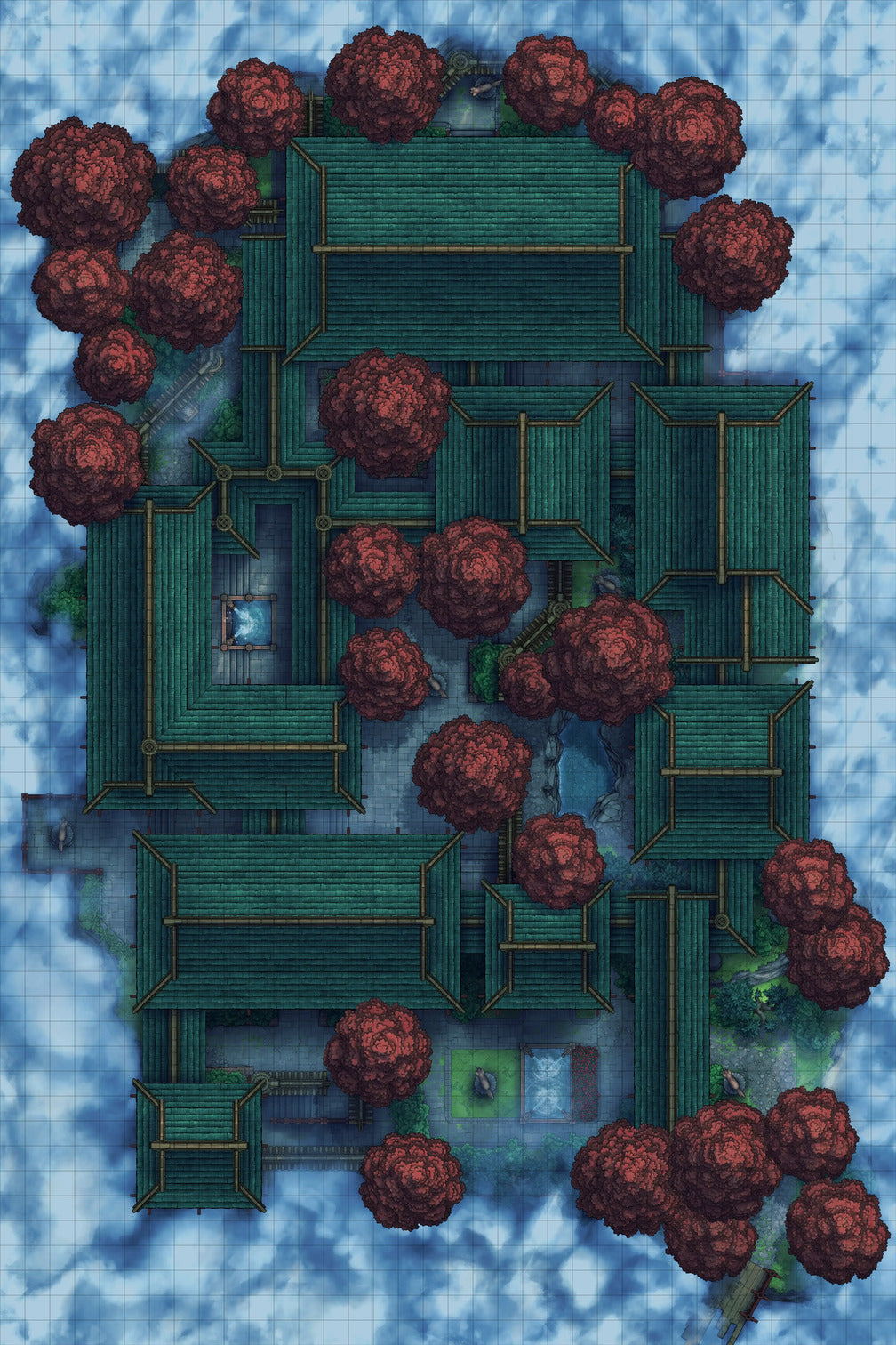Fox Spirit's Island Palace - Modular Dungeon Tileset