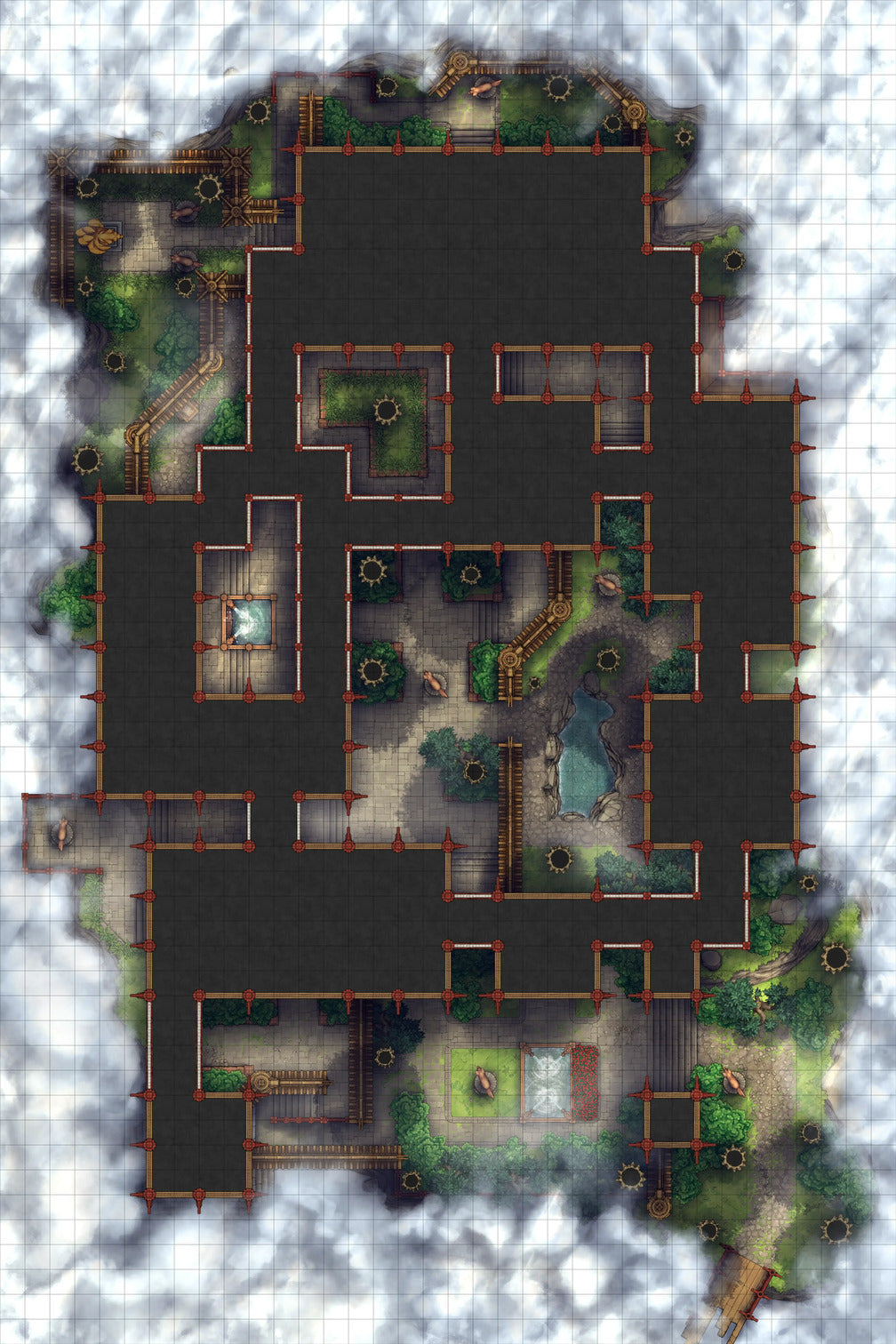 Fox Spirit's Island Palace - Modular Dungeon Tileset