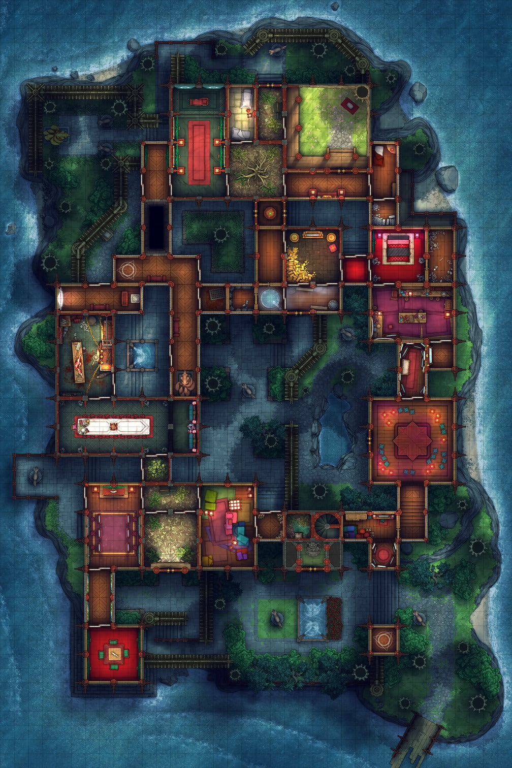 Fox Spirit's Island Palace - Modular Dungeon Tileset
