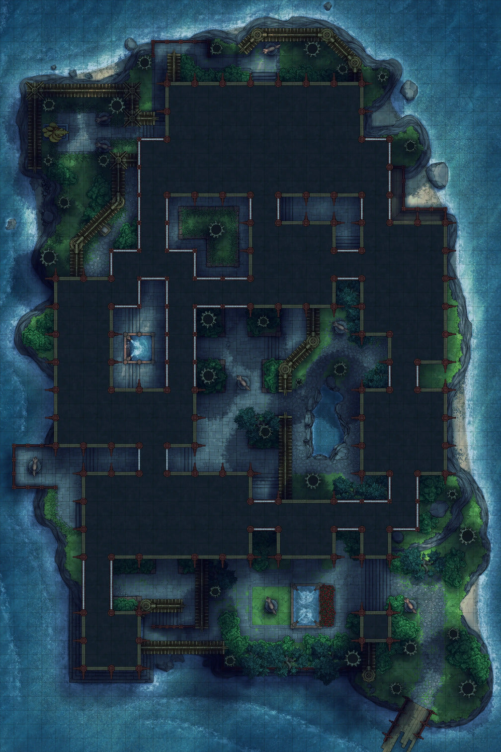Fox Spirit's Island Palace - Modular Dungeon Tileset