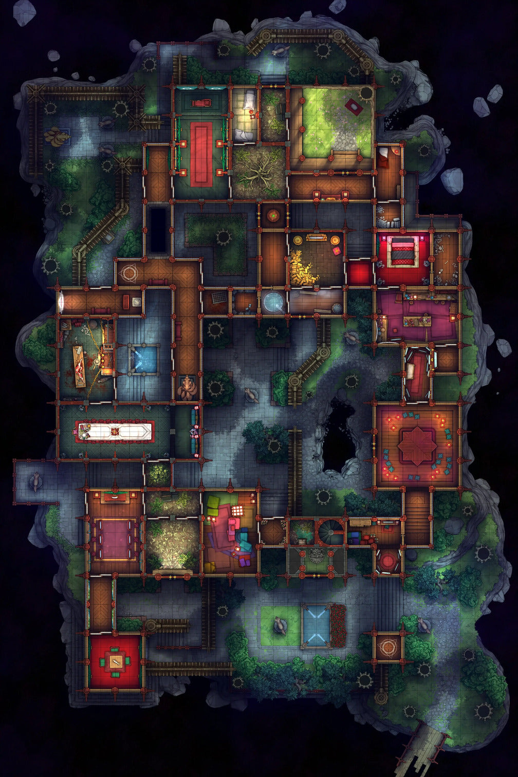 Fox Spirit's Island Palace - Modular Dungeon Tileset
