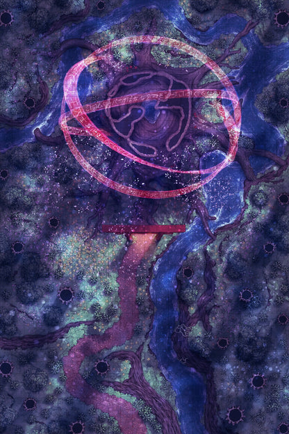Giant Hollow Tree Shrine & More Battlemap - abstract portal - Digital, Foundry VTT, Print