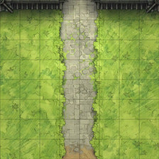 Modular Garden Tileset & Assets Battlemap - Japanese Walled Garden 1x1 8x8 Exterior I 02 Road