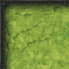 Modular Garden Tileset & Assets Battlemap - Japanese Walled Garden 1x1 8x8 Exterior L 01 Inner Corner