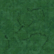 Modular Garden Tileset & Assets Battlemap - Japanese Walled Garden 1x1 8x8 Exterior O 01 Grass Night