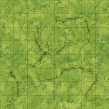 Modular Garden Tileset & Assets Battlemap - Japanese Walled Garden 1x1 8x8 Exterior O 01 Grass