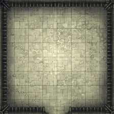 Modular Garden Tileset & Assets Battlemap - Japanese Walled Garden 1x1 8x8 O 01 Empty
