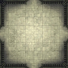 Modular Garden Tileset & Assets Battlemap - Japanese Walled Garden 1x1 8x8 X 01 Empty