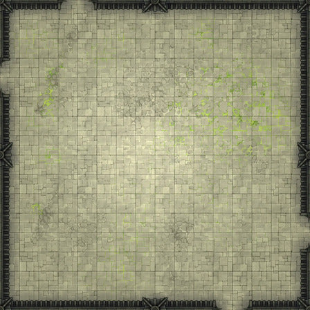 Modular Garden Tileset & Assets Battlemap - Japanese Walled Garden 2x2 16x16 X 01 Empty