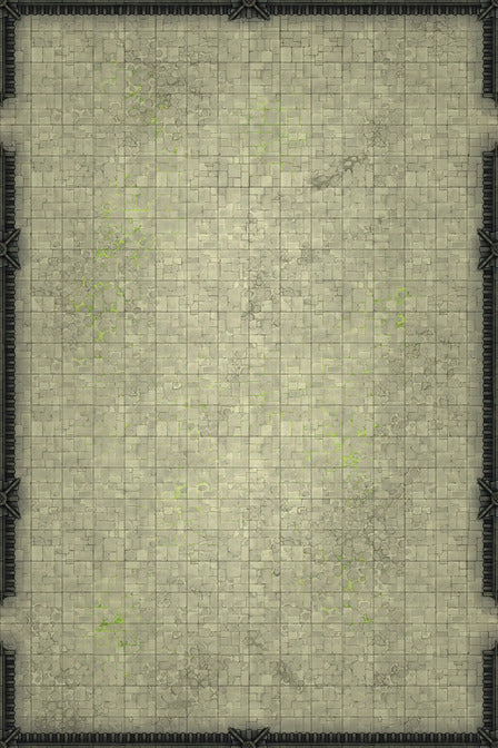 Modular Garden Tileset & Assets Battlemap - Japanese Walled Garden 2x3 16x24 X 01 Courtyard