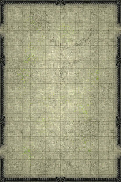 Modular Garden Tileset & Assets Battlemap - Japanese Walled Garden 2x3 16x24 X 01 Courtyard