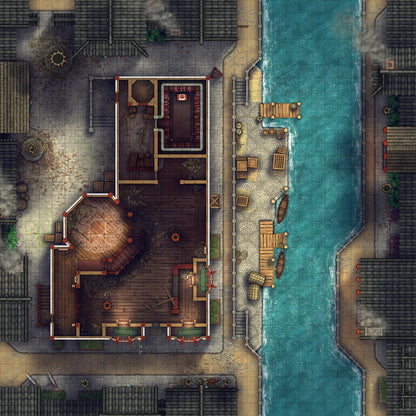 Magic Shop Battlemap - Abandoned 01 - DnD Map, Digital, Foundry VTT, Print