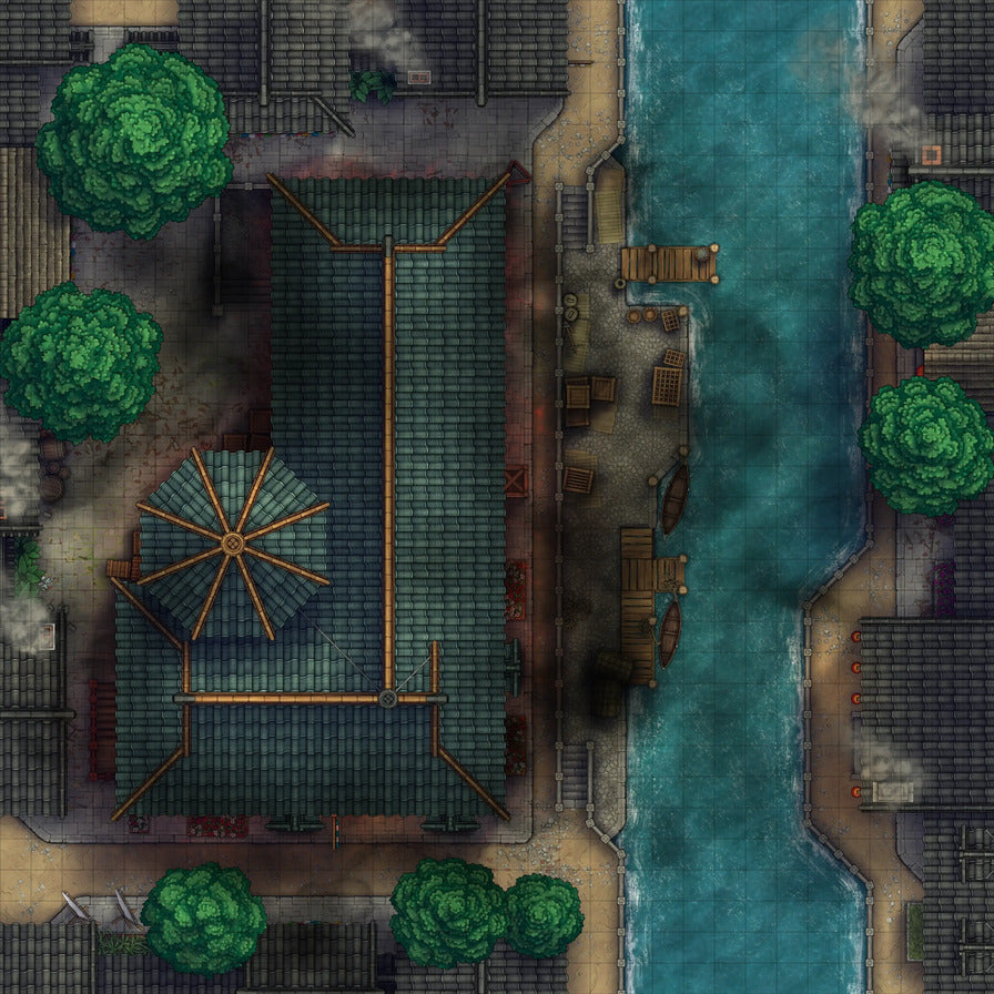 Magic Shop Battlemap - Evil Magic 02 - DnD Map, Digital, Foundry VTT, Print