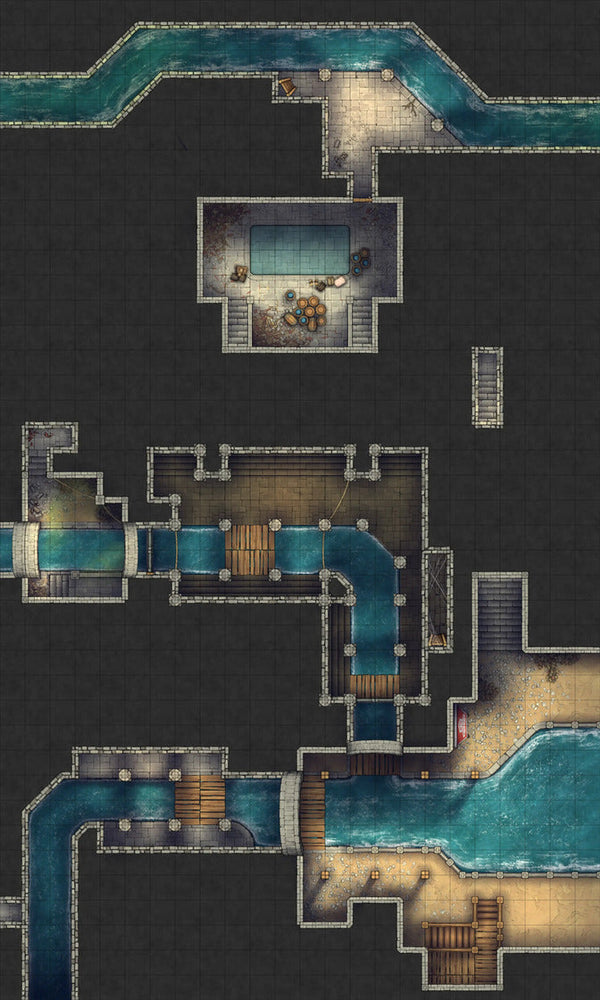 Asian City Slums Gang Hideout | D&D Battlemap | DnDungeon