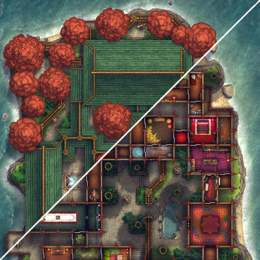 Fox Spirit's Island Palace - Modular Dungeon Tileset