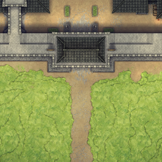 Modular Asian City Walls Tileset