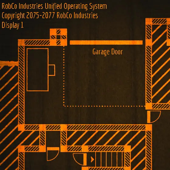 Dungeondraft Blueprint Assets Asset Kit - orange black striped garage door