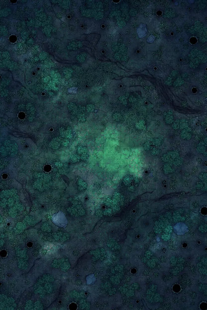 Forest Floor Pack Battlemap - dark mystical forest - Digital, Foundry VTT, Print