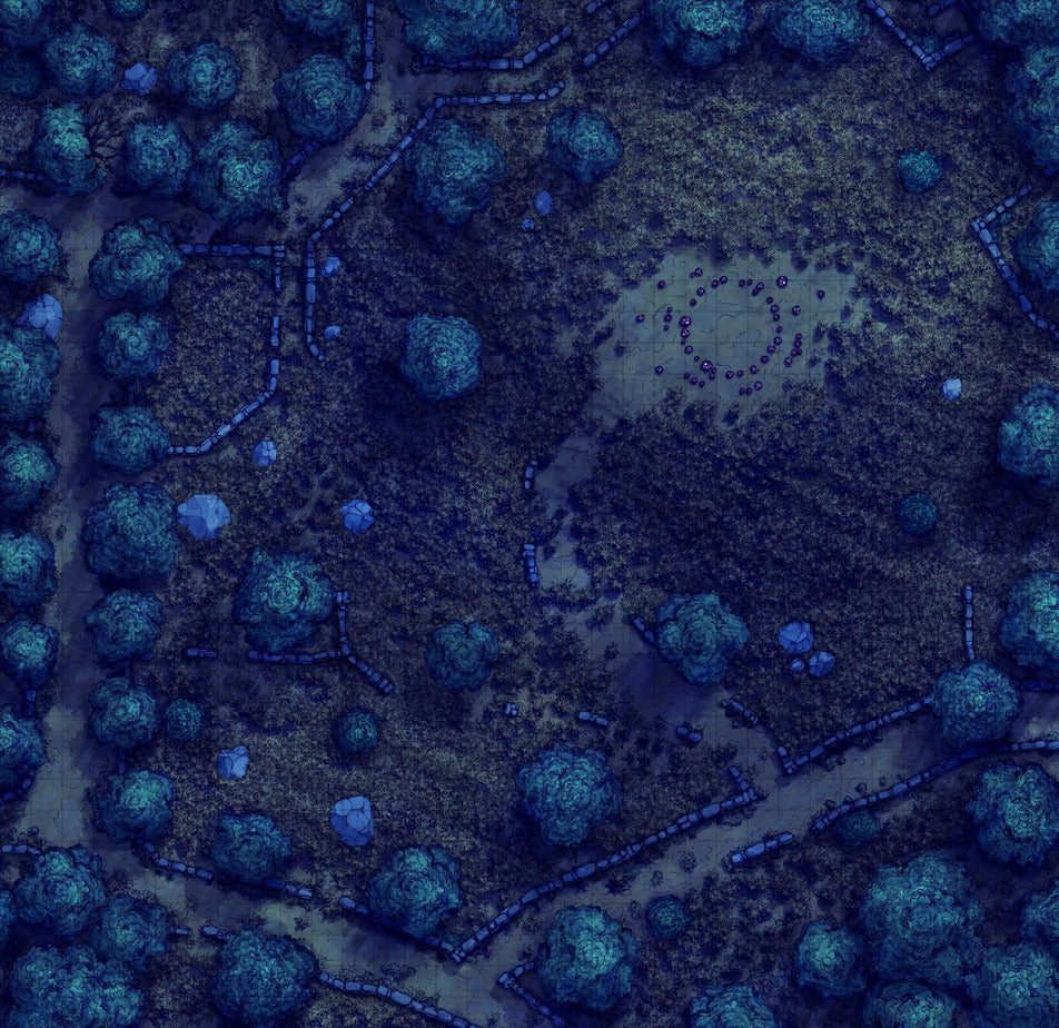 Forgotten Golden Wheat Fields | D&D Battlemap | DnDungeon