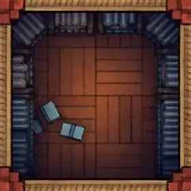 Fox Spirit’s Island Palace - Modular Dungeon Tileset Battlemap - brown wooden floor tiles gray - Digital, Foundry VTT,