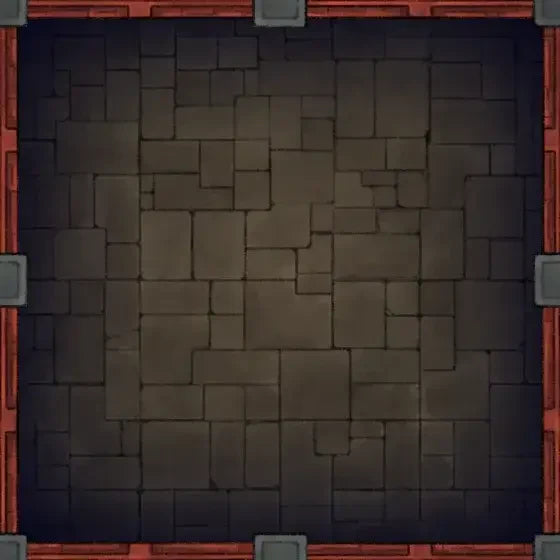 Fox Spirit’s Island Palace - Modular Dungeon Tileset Battlemap - dark stone floor tile reddish-brown - Digital, Foundry