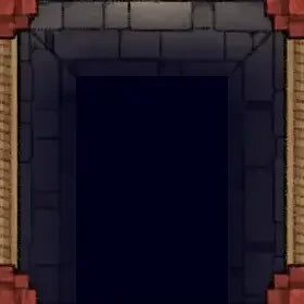 Fox Spirit’s Island Palace - Modular Dungeon Tileset Battlemap - dark stone archway red brick - Digital, Foundry VTT,