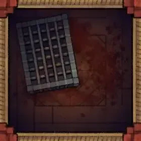 Fox Spirit’s Island Palace - Modular Dungeon Tileset Battlemap - gray metal grate coaster set - Digital, Foundry VTT,