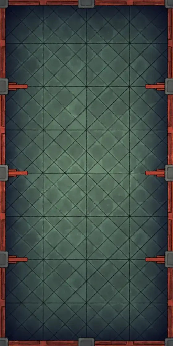 Fox Spirit’s Island Palace - Modular Dungeon Tileset Battlemap - green diamond-patterned floor mat red - Digital,