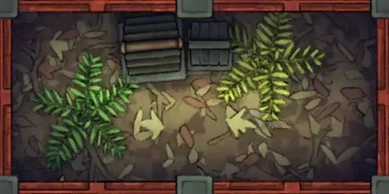 Fox Spirit’s Island Palace - Modular Dungeon Tileset Battlemap - green fern leaf planter box - Digital, Foundry VTT,