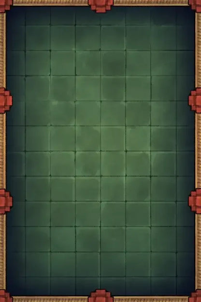 Fox Spirit’s Island Palace - Modular Dungeon Tileset Battlemap - green tiled floor red gold - Digital, Foundry VTT,