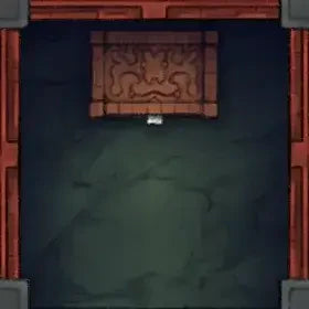 Fox Spirit’s Island Palace - Modular Dungeon Tileset Battlemap - red wooden door ornate brass - Digital, Foundry VTT,