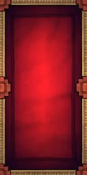 Fox Spirit’s Island Palace - Modular Dungeon Tileset Battlemap - red pixelated door frame gold - Digital, Foundry VTT,