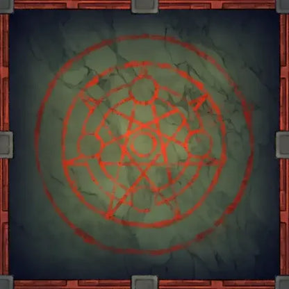 Fox Spirit’s Island Palace - Modular Dungeon Tileset Battlemap - red hexagonal maze patterned rug - Digital, Foundry