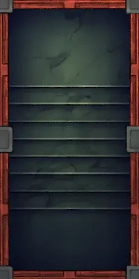 Fox Spirit’s Island Palace - Modular Dungeon Tileset Battlemap - red metal door gray panels - Digital, Foundry VTT,