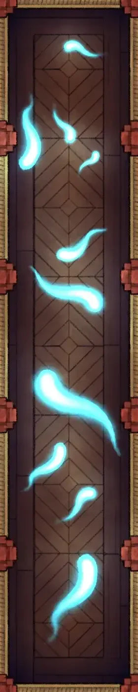 Fox Spirit’s Island Palace - Modular Dungeon Tileset Battlemap - wooden door blue ghostly figures - Digital, Foundry