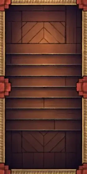 Fox Spirit’s Island Palace - Modular Dungeon Tileset Battlemap - wooden door brown panels red - Digital, Foundry VTT,