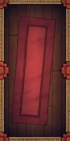 Fox Spirit’s Island Palace - Modular Dungeon Tileset Battlemap - wooden door red panel gold - Digital, Foundry VTT,