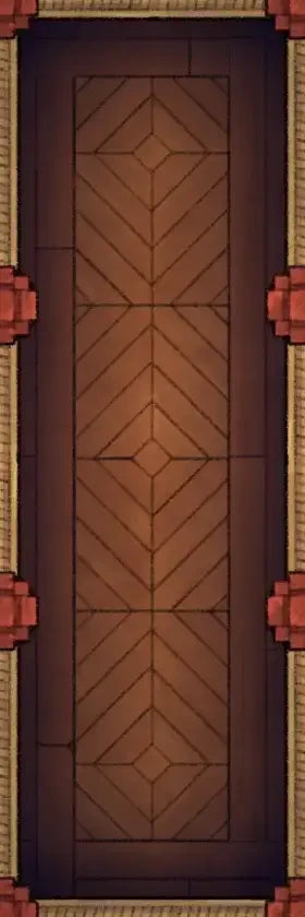Fox Spirit’s Island Palace - Modular Dungeon Tileset Battlemap - wooden door geometric pattern red - Digital, Foundry