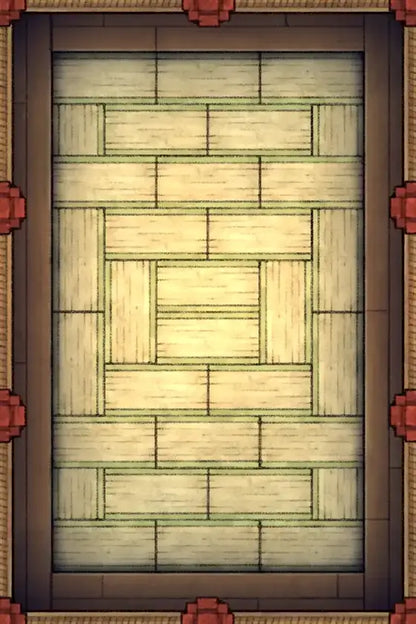 Fox Spirit’s Island Palace - Modular Dungeon Tileset Battlemap - wooden door geometric pattern red - Digital, Foundry