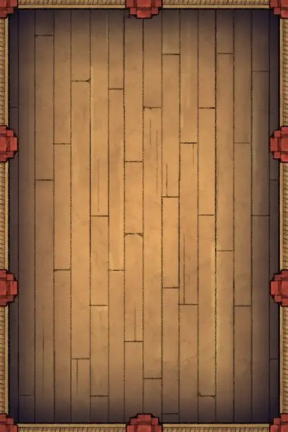 Fox Spirit’s Island Palace - Modular Dungeon Tileset Battlemap - wooden floor red floral accents - Digital, Foundry