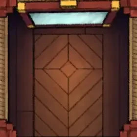 Fox Spirit’s Island Palace - Modular Dungeon Tileset Battlemap - wooden door geometric pattern blue - Digital, Foundry