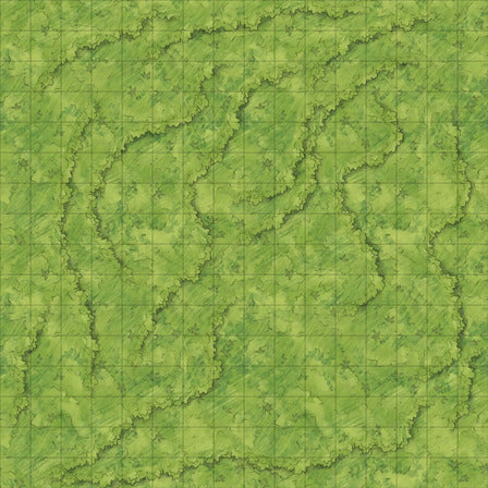 Modular Asian City Walls Tileset Battlemap - green camouflage patterned fabric texture - Digital, Foundry VTT, Print